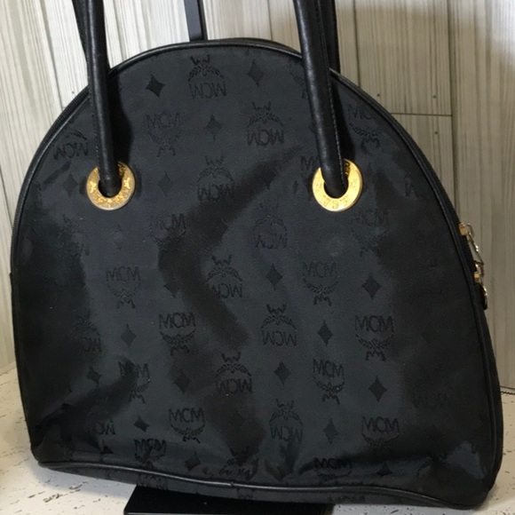 MCM Black and Gold Shoulder Bag - Picture 6 of 14